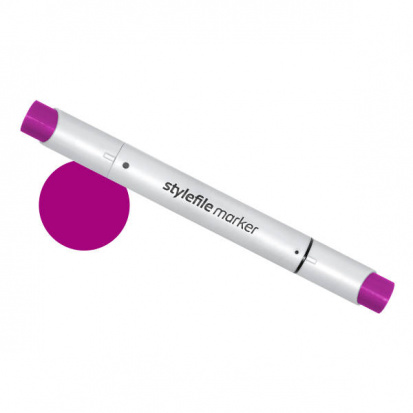 Маркер "Stylefile Brush" двухсторонний цв.466 Фиолетовый насыщенный sela39 YTZ2